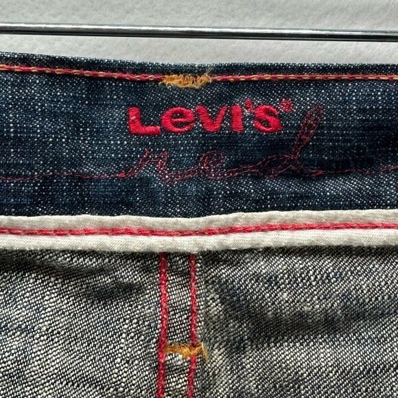 LEVI'S Red Collection Jeans Mens 31 x 30 Skinny Dark Washed Denim Cotton Blue - Picture 8 of 12